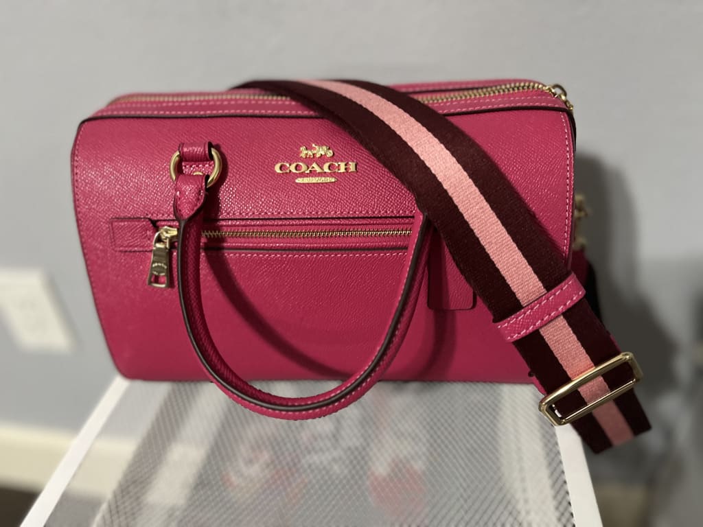 Coach Rowan Satchel With Signature Canvas Detail – Popshop Usa