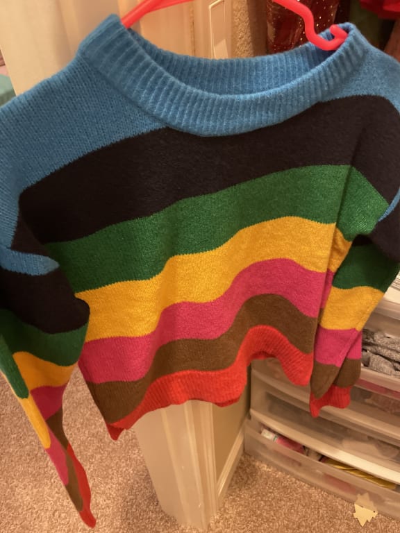 Kids Happy Stripe Sweater Gap 