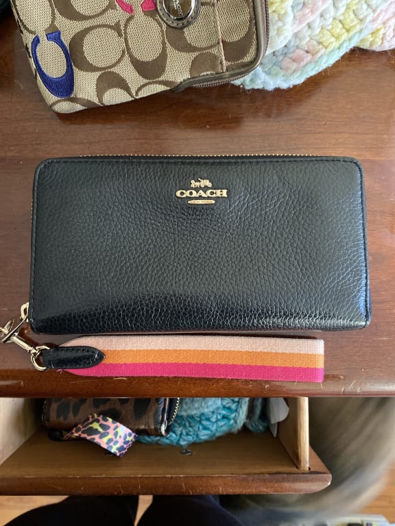 COACH® | Disney X Coach Long Zip Around Wallet With Mickey Mouse
