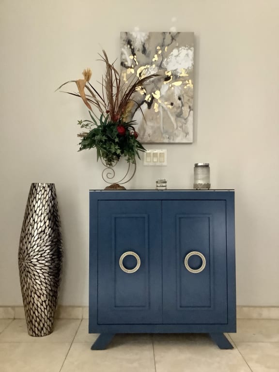 Brown Starburst Capiz Floor Vase, 36"