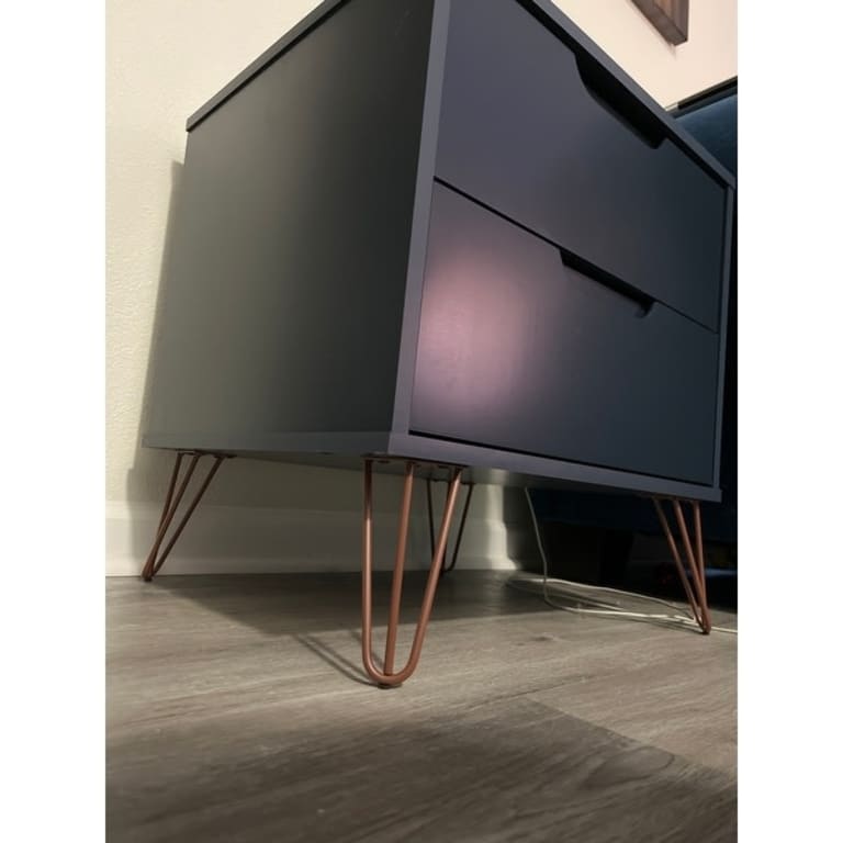 Carson Carrington Ladkolen Midcentury Modern 2 Drawer Wood Nightstand