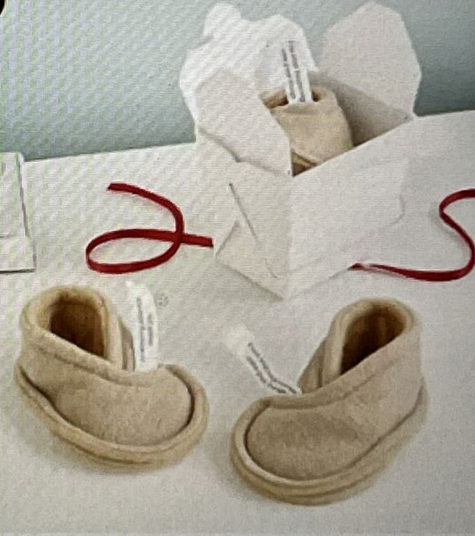 Little Dumpling Booties from Uncommon Goods. Customer submitted image.