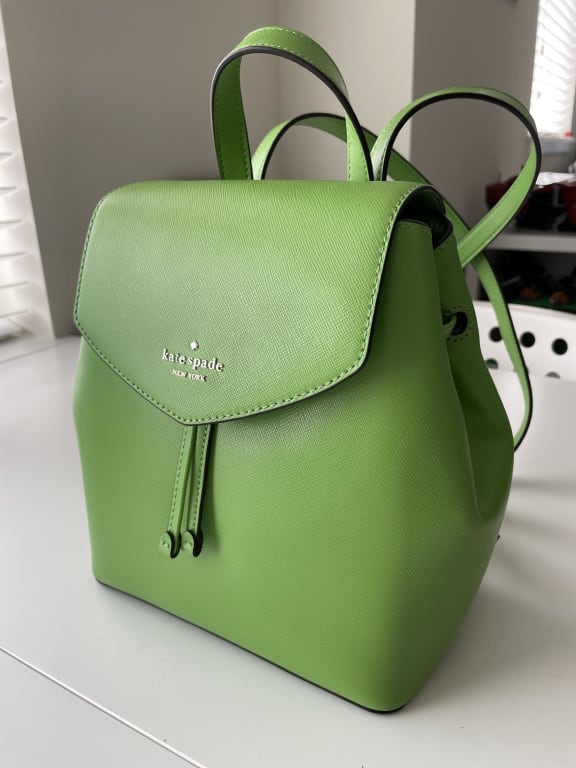 Kate+Spade+Saffiano+Leather+Lizzie+Medium+Flap+Backpack+Turaco+