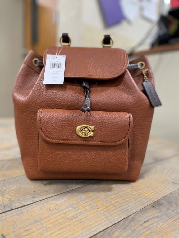 Shop COACH Riya Leather Mini Backpack