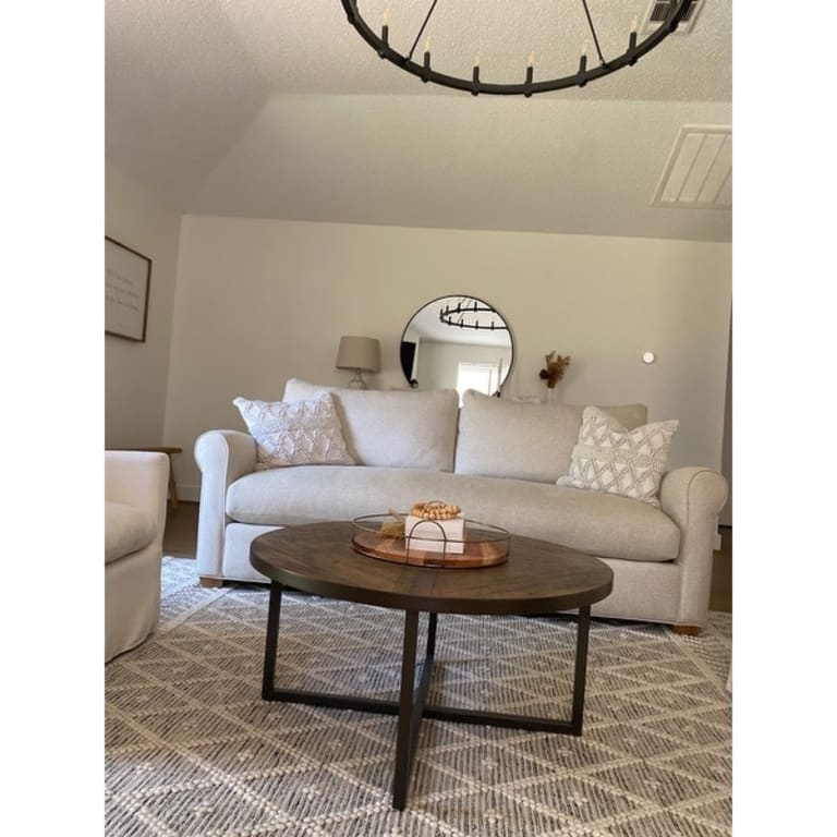 Carbon Loft Antique Pine Round Coffee Table Bed Bath & Beyond