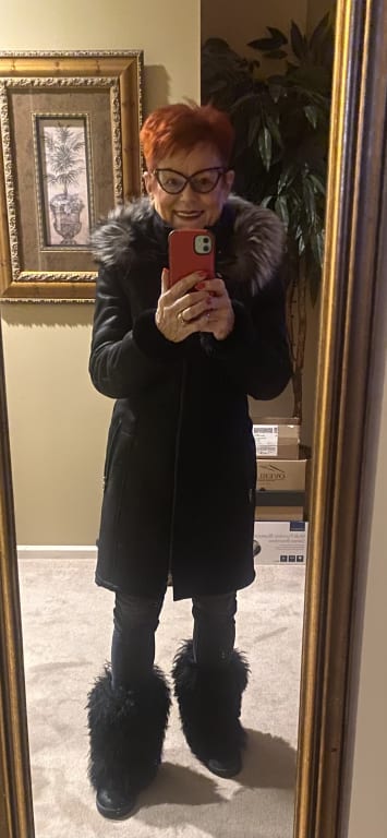 Customer Image Captioned: New coat!