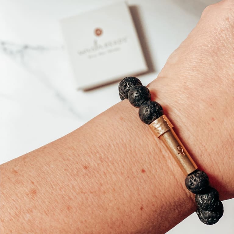 Mens Wishbeads Intention Bracelets from Uncommon Goods. Customer submitted image.