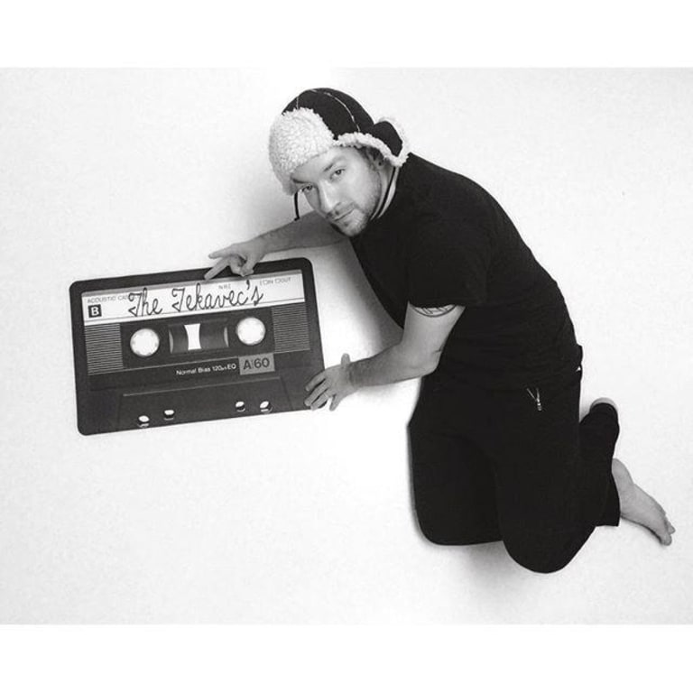 Personalized Mixtape Doormat from Uncommon Goods. Customer submitted image.