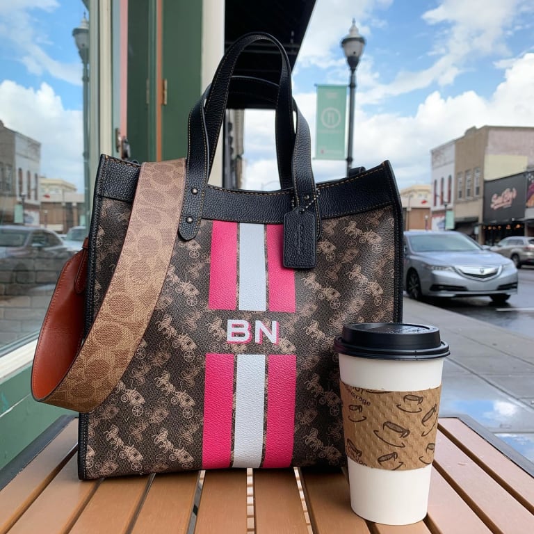 Restored Field Tote With Colorblock Quilting And Coach Badge