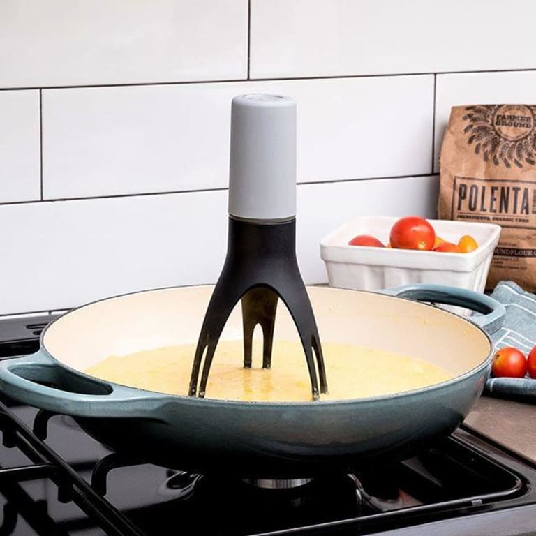 Automatic Pan Stirrer from Uncommon Goods. Customer submitted image.