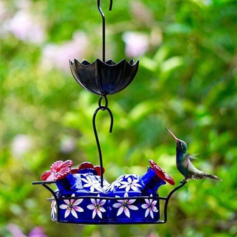 Painted Blossoms Hummingbird Feeder from Uncommon Goods. Customer submitted image.
