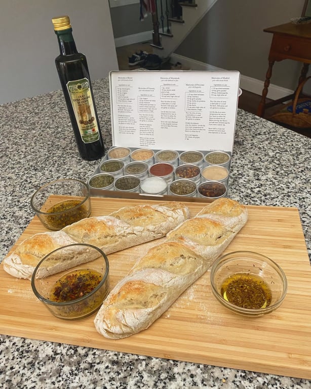 Gourmet Oil Dipping Spice Kit from Uncommon Goods. Customer submitted image.
