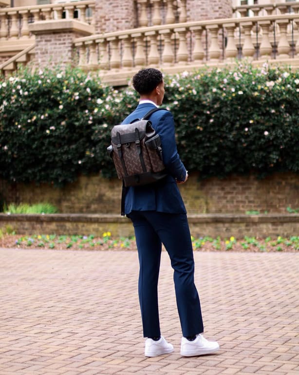 COACH®  Hitch Backpack In Rainbow Signature Canvas