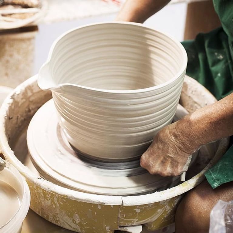 Nesting Stoneware Mixing Bowl Set from Uncommon Goods. Customer submitted image.