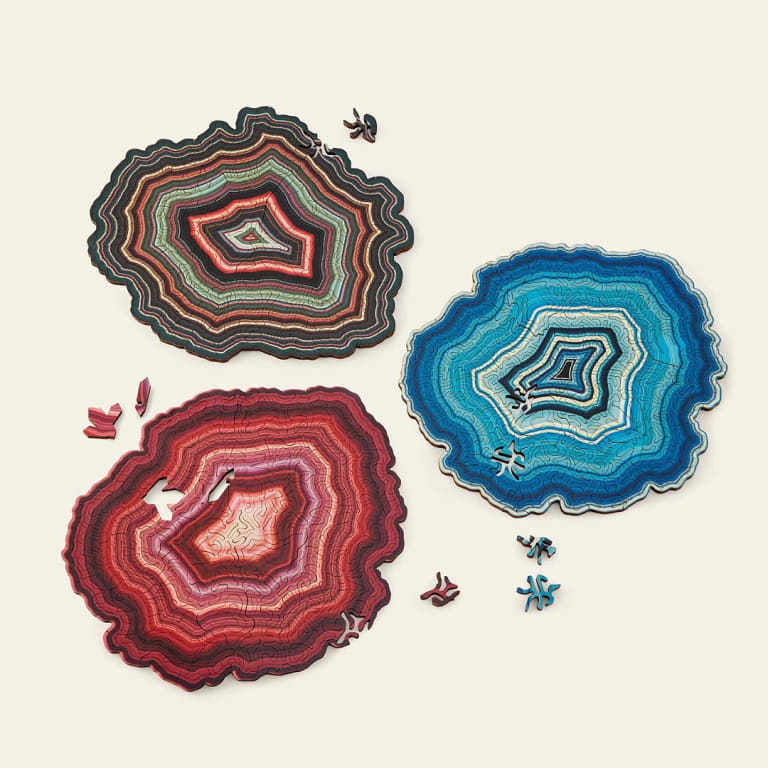 Geode Puzzle from Uncommon Goods. Customer submitted image.