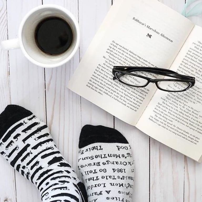 Banned Book Socks from Uncommon Goods. Customer submitted image.