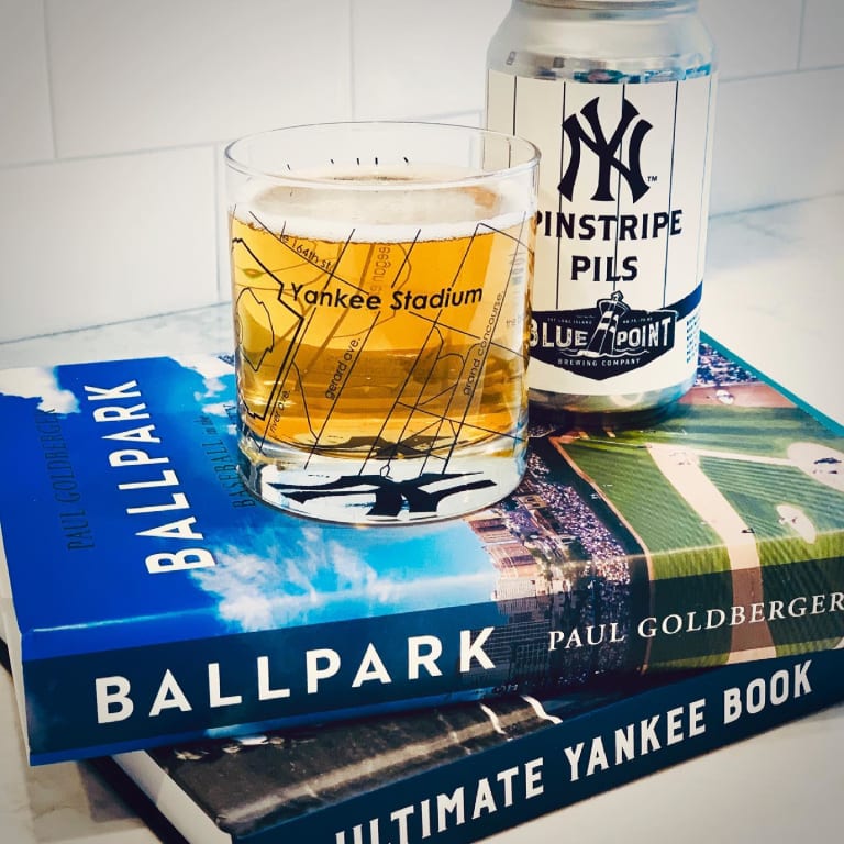 MLB Ballpark Map Glasses - Set of 2 from Uncommon Goods. Customer submitted image.