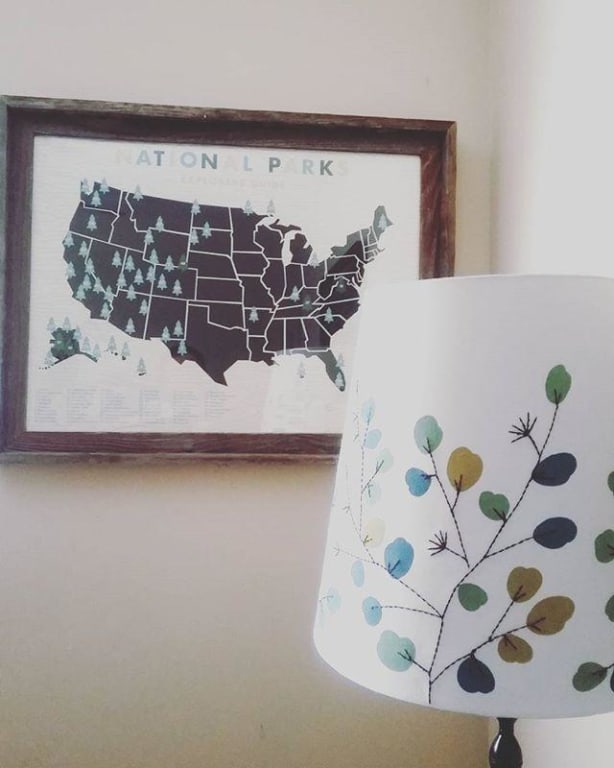 National Parks Explorer Map from Uncommon Goods. Customer submitted image.