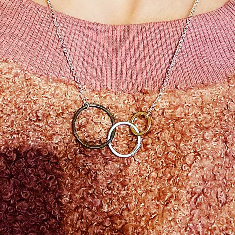 Past Present Future Necklace from Uncommon Goods. Customer submitted image.
