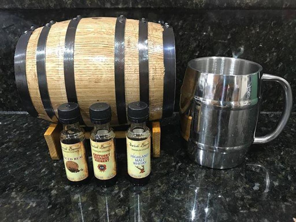 Whiskey and Rum Making Kit from Uncommon Goods. Customer submitted image.