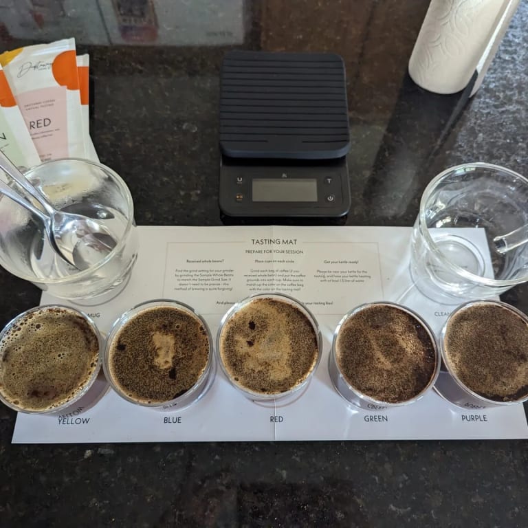 Trade Secrets Coffee Tasting Class from Uncommon Goods. Customer submitted image.