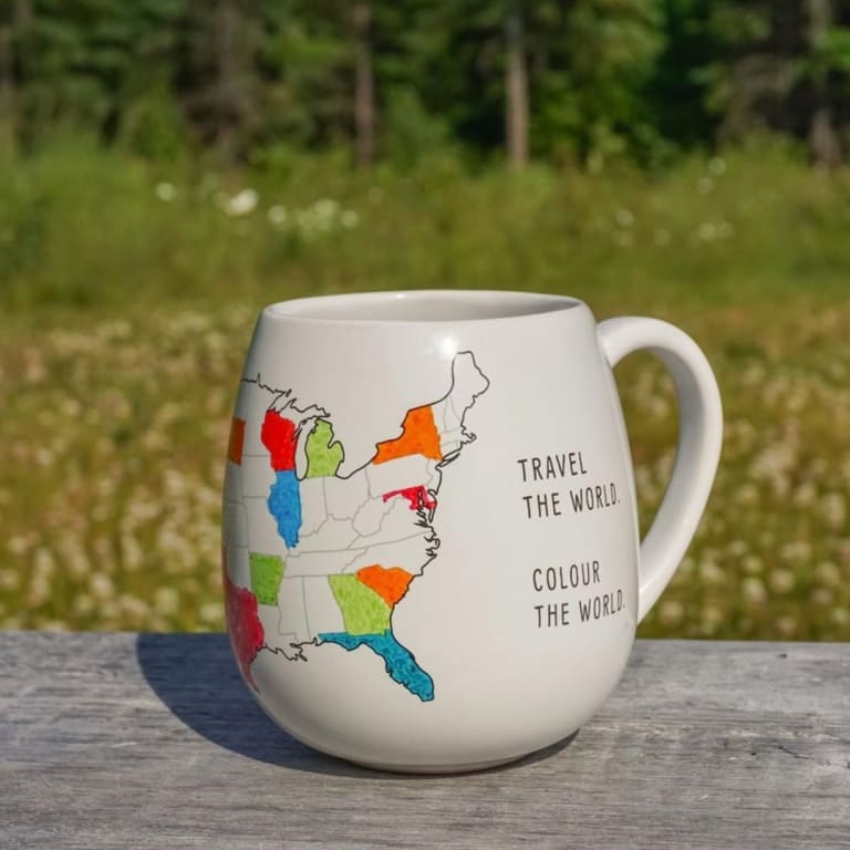 Color Map Mug from Uncommon Goods. Customer submitted image.