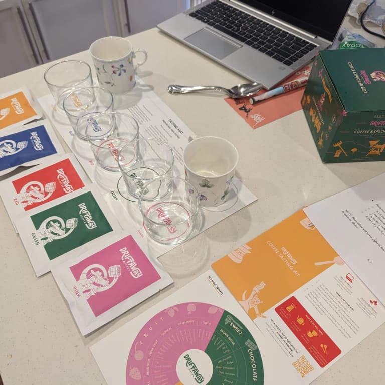 Trade Secrets Coffee Tasting Class from Uncommon Goods. Customer submitted image.