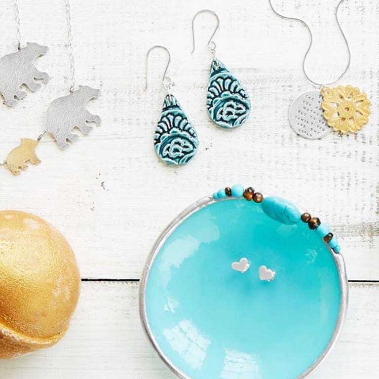 Birth Month Mini Dish from Uncommon Goods. Customer submitted image.
