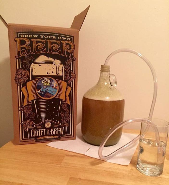 West Coast-Style IPA Beer Brewing Kit from Uncommon Goods. Customer submitted image.