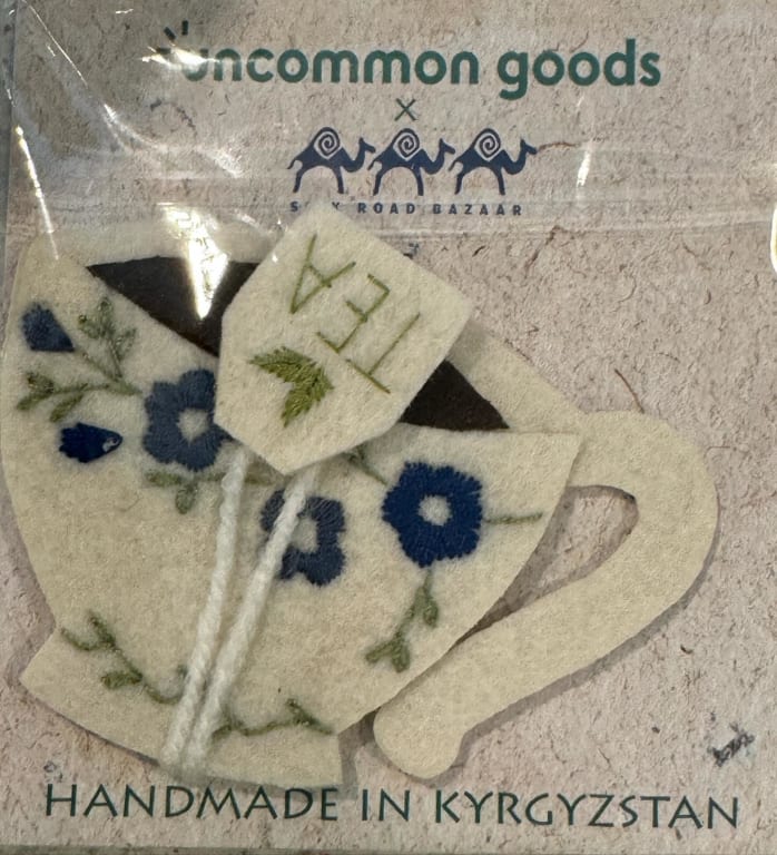 Cozy Tea Bookmark from Uncommon Goods. Customer submitted image.