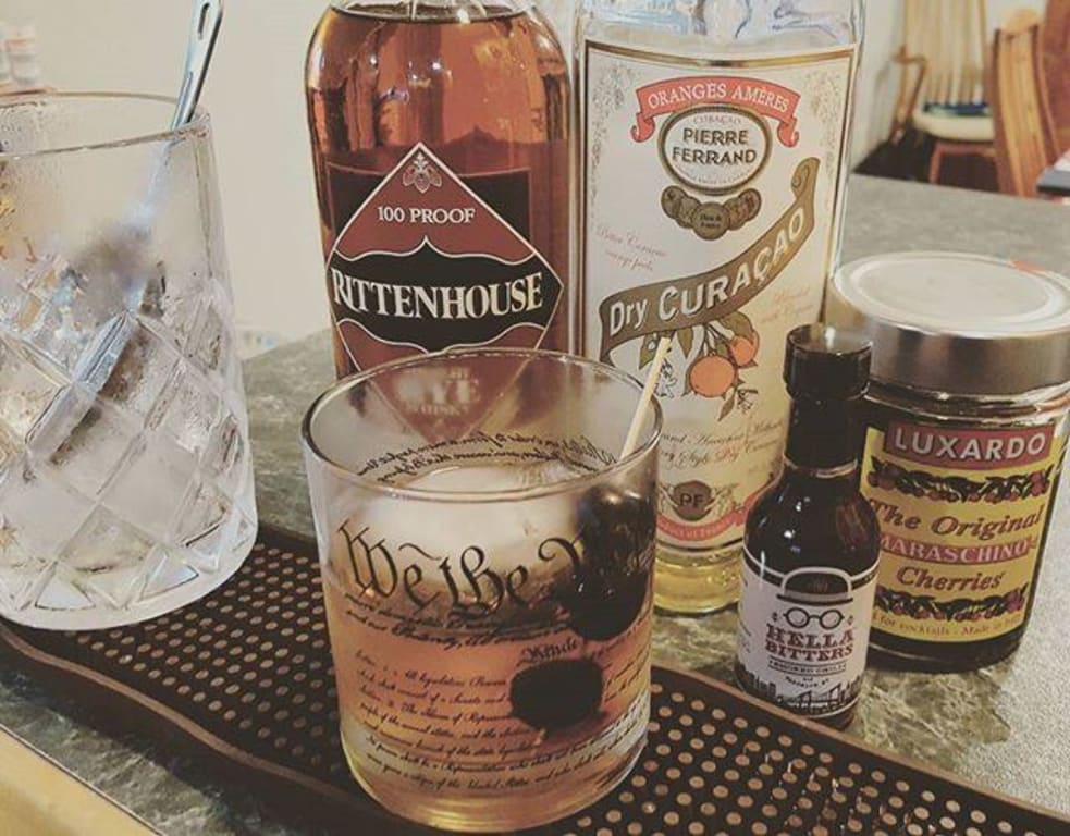 Constitution and Declaration Glasses from Uncommon Goods. Customer submitted image.