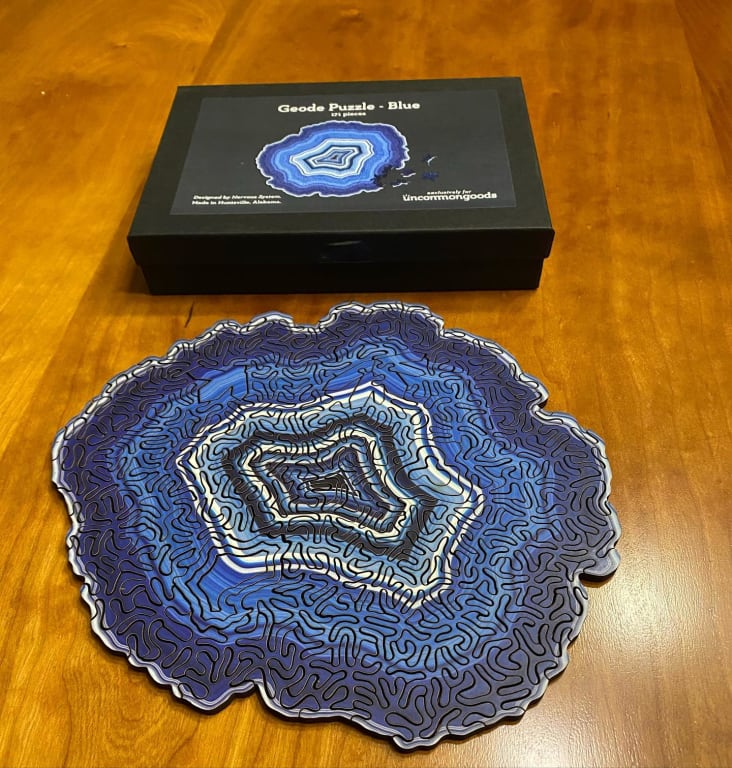 Geode Puzzle from Uncommon Goods. Customer submitted image.