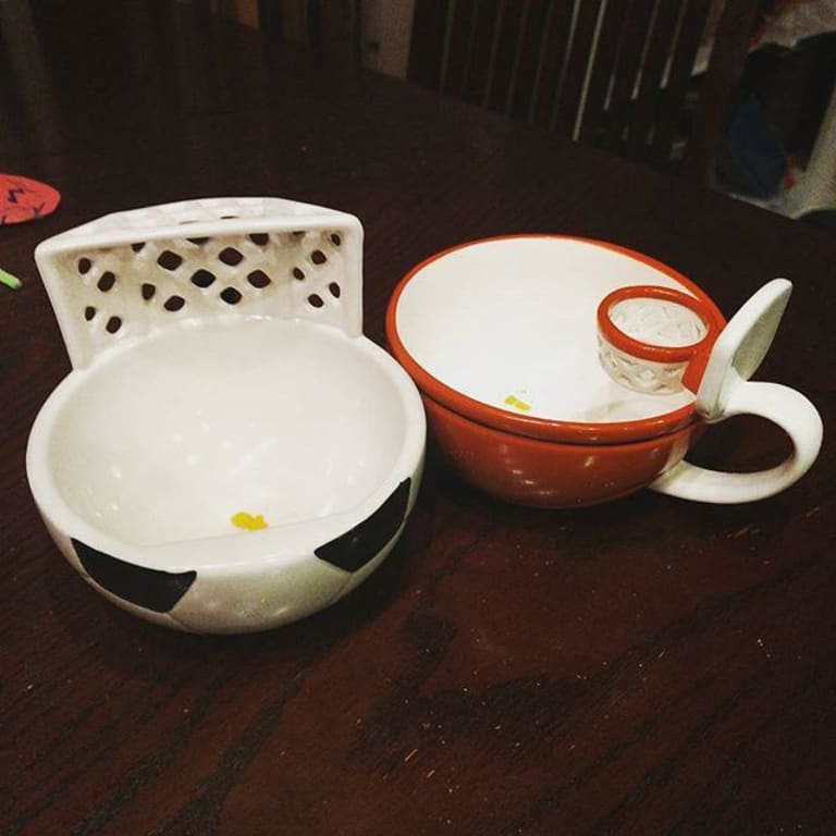 Playful Sports Mug from Uncommon Goods. Customer submitted image.