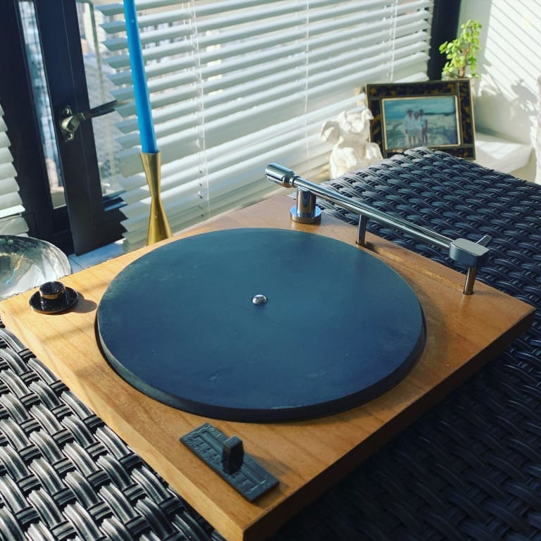 Turntable Cheese Board from Uncommon Goods. Customer submitted image.