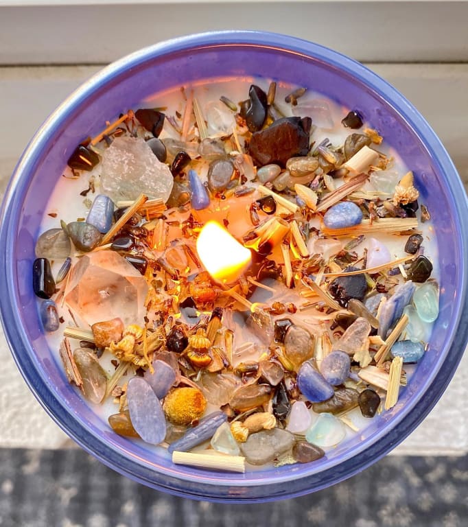Mercury Retrograde Protection Candle from Uncommon Goods. Customer submitted image.