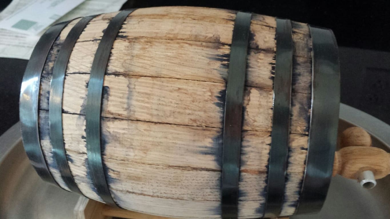 Personalized Wine Barrel from Uncommon Goods. Customer submitted image.
