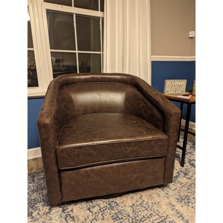 WOVENBYRD Classic Barrel Swivel Chair On Sale Bed Bath & Beyond