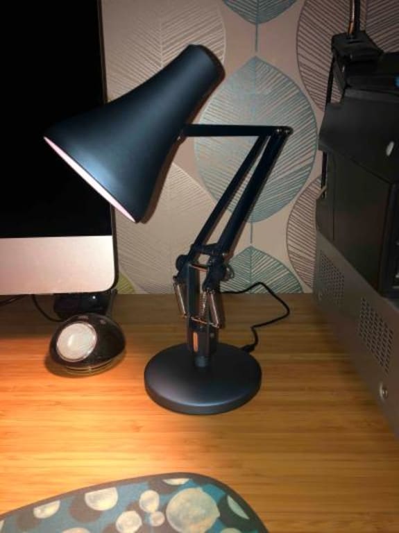 Anglepoise 90 Mini Mini Portable LED Desk Lamp, Kelp Green