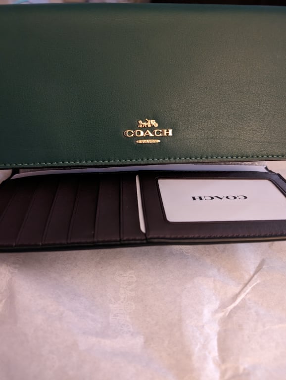 Coach Slim Zip Wallet With Penguin Print