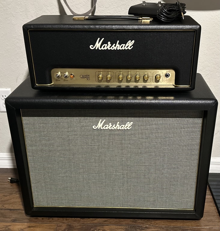 Marshall Origin ORI212 160W 2x12 Guitar Speaker Cabinet Black