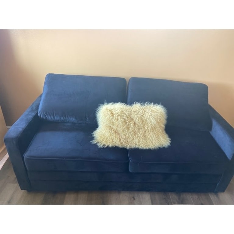 Knightsville Velvet 70" Square Arms Sofa Bed On Sale Bed Bath