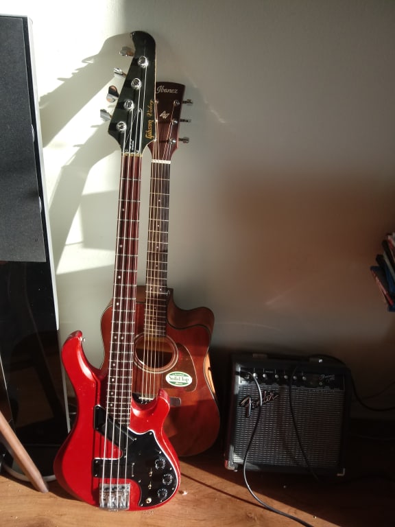 Ibanez AW54CEOPN Artwood Dreadnought Acoustic-Electric Guitar Open