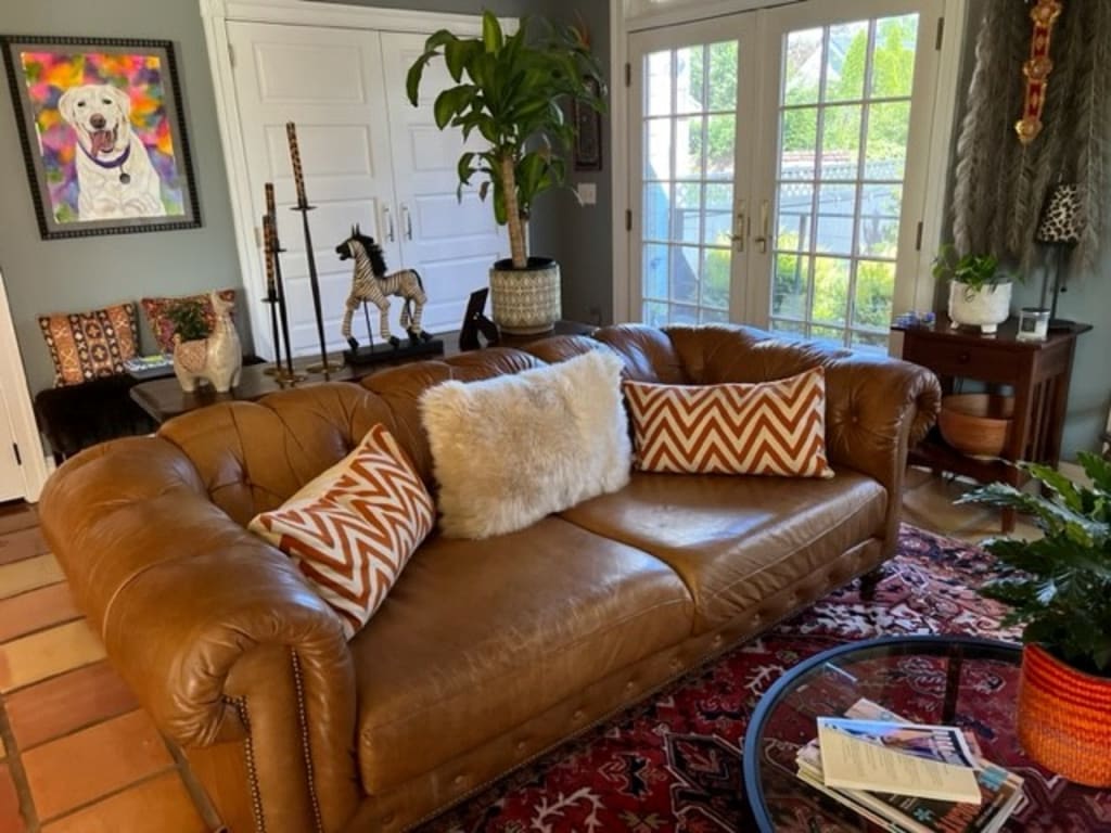Customer Image Captioned: Sheepskin Pillow looks & feels GREAT!