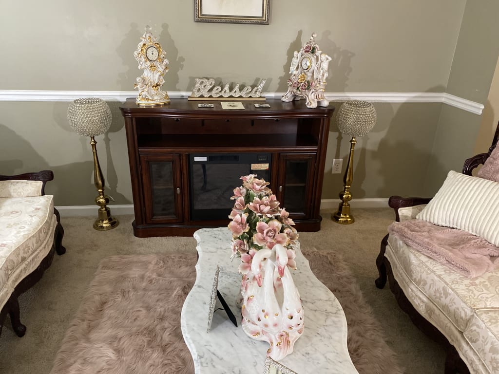 Oversized Silver Crystal Globe Candle Holder, 37"