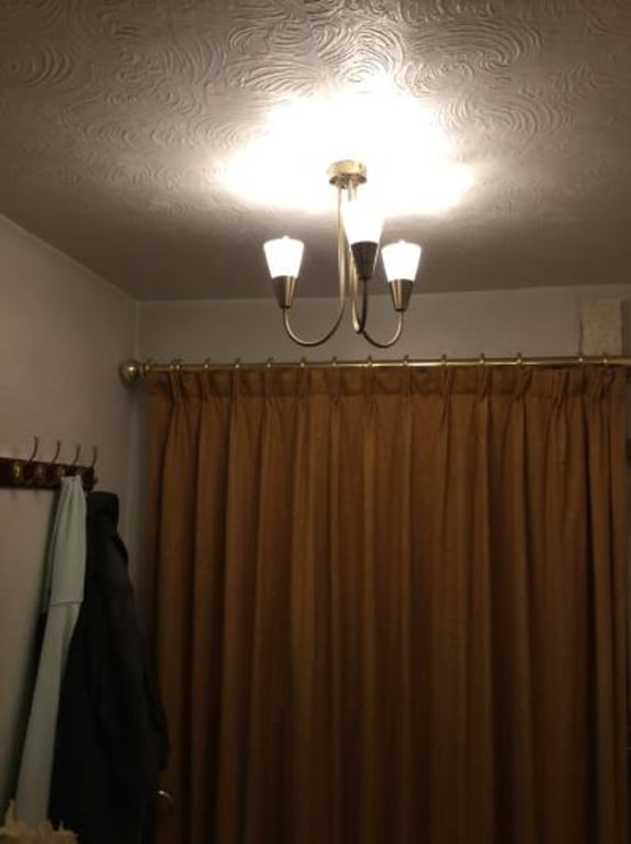 John Lewis ANYDAY Lulu 3 Arm Ceiling Light Antique Brass