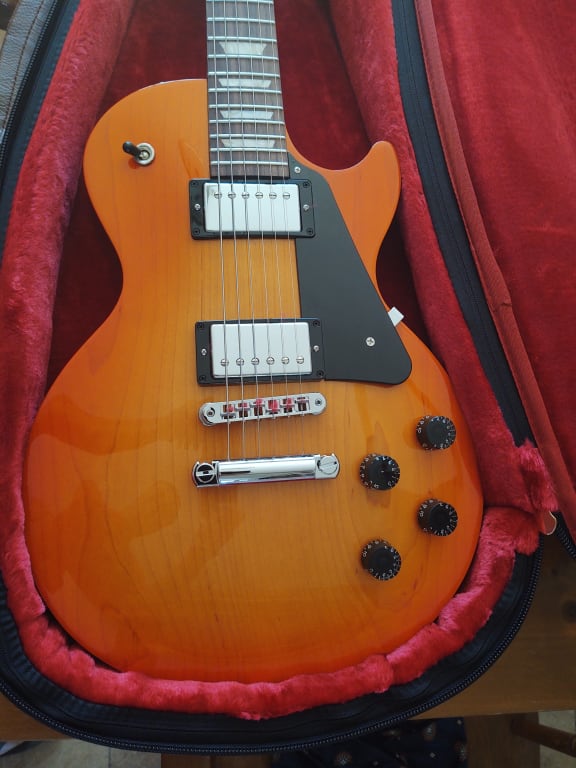 Gibson Les Paul Studio Electric Guitar Tangerine Burst | Guitar Center