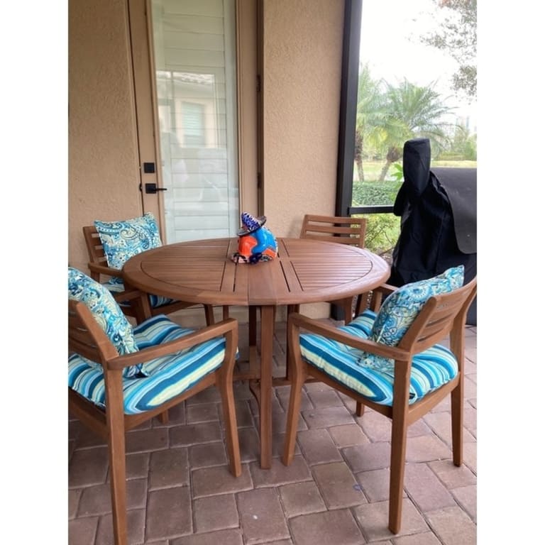 Eilaf Danish Eucalyptus Stacking Armchair, 4pk. On Sale Bed Bath