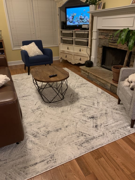 (B593) Boulder Ivory Area Rug, 8x10