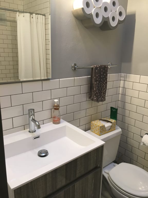 Cloudy Day Toilet Paper Storage from Uncommon Goods. Customer submitted image.