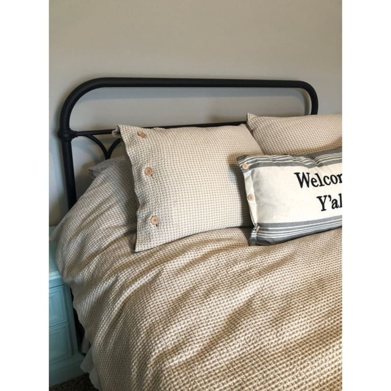 Adalyn Cotton and Rayon from Bamboo Blend Waffle Weave Duvet Cover Set